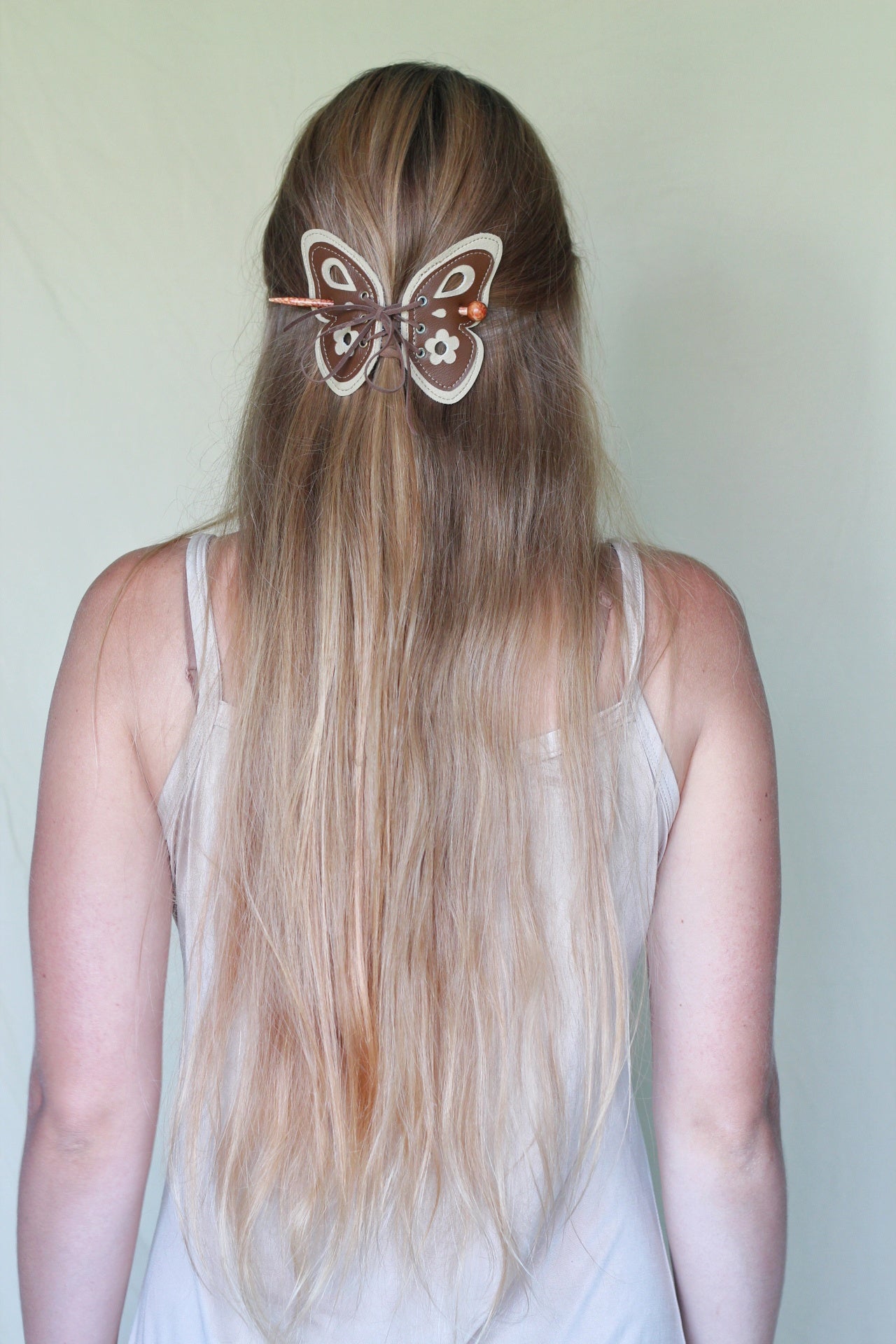 Kyramade Vegan leather Butterfly hair slide