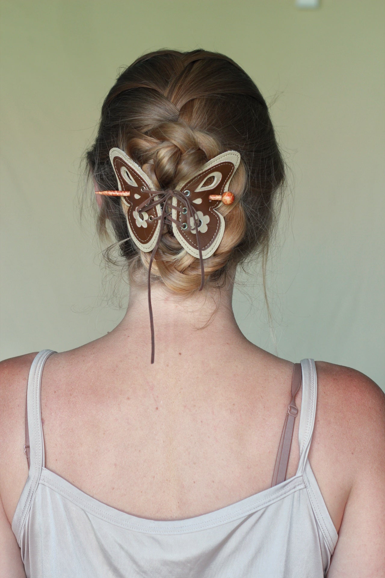 Kyramade Vegan leather Butterfly hair slide