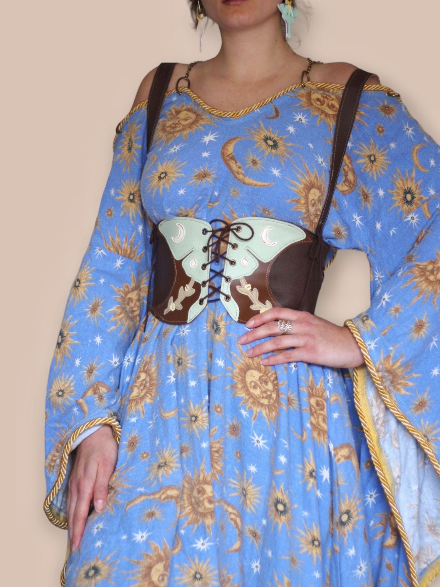 Kyramade vegan leather luna moth harness