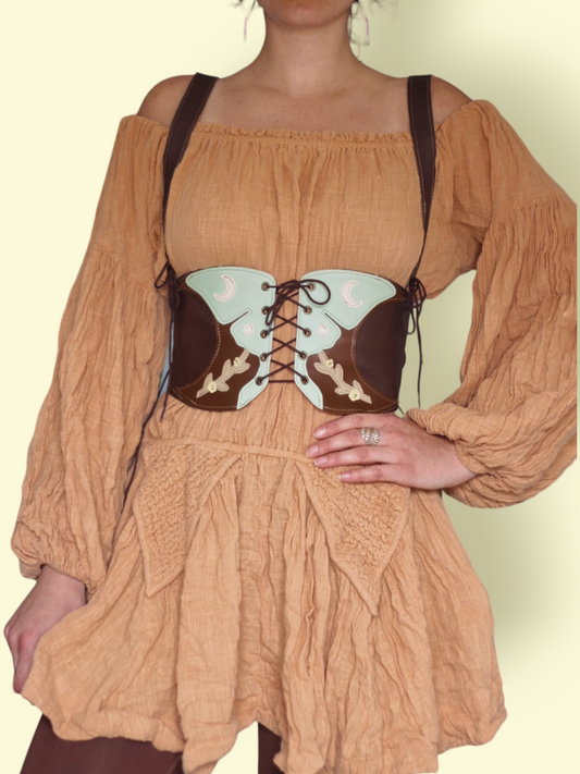 Kyramade vegan leather luna moth harness