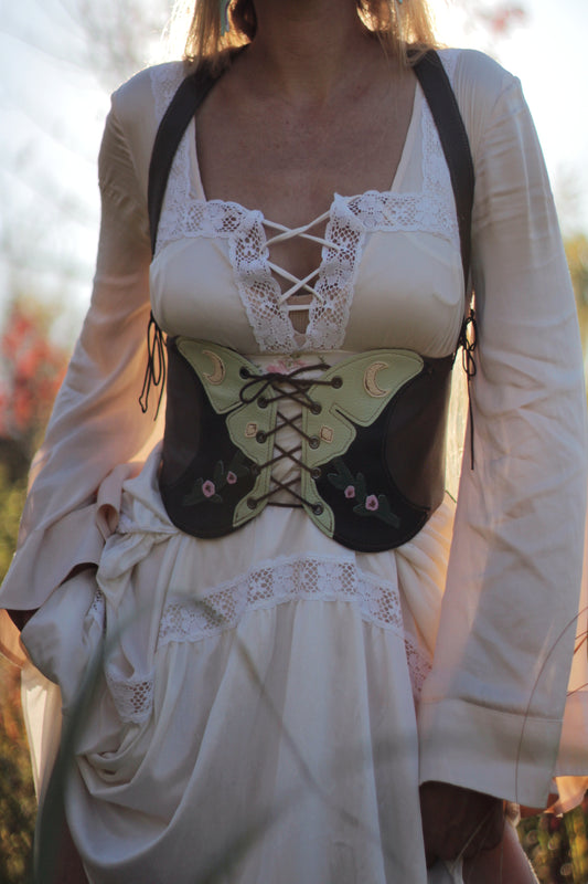 Kyramade vegan leather original luna moth harness