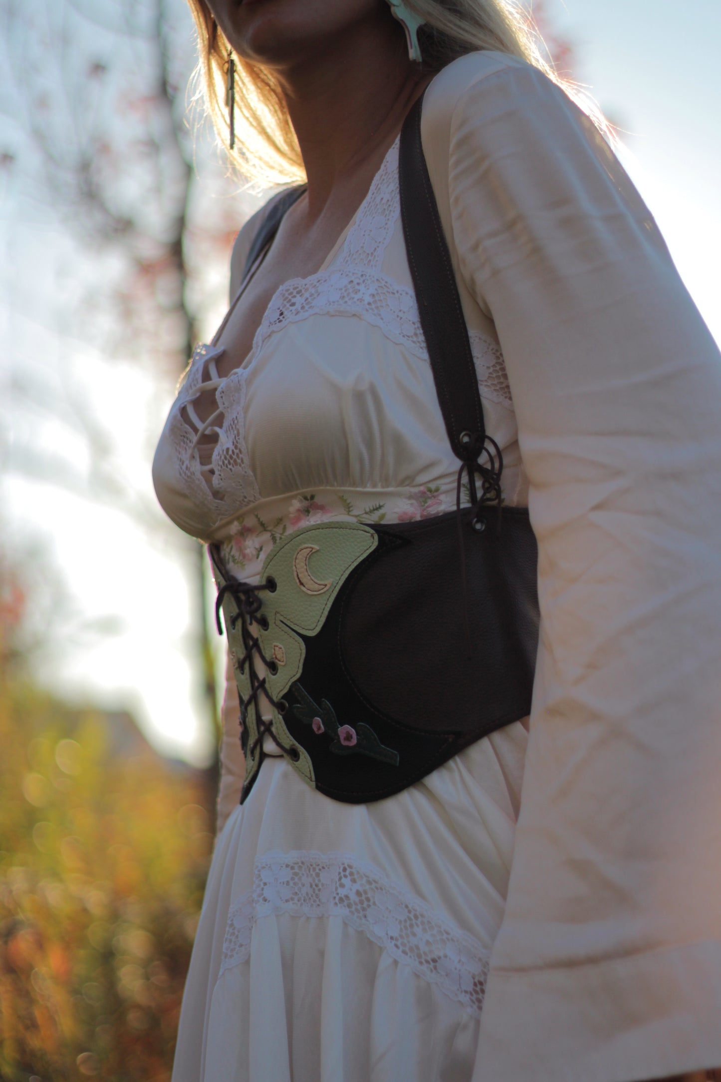 Kyramade vegan leather original luna moth harness