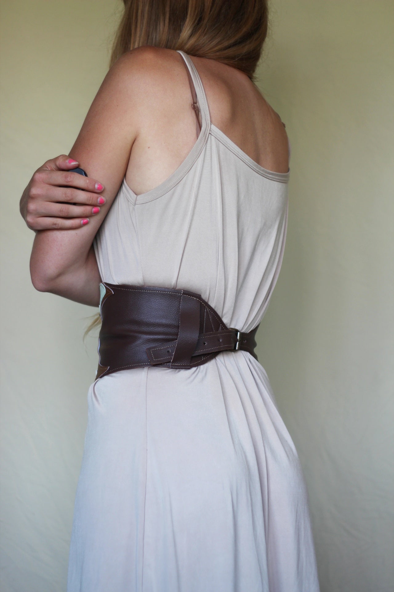 Kyramade vegan leather Luna Moth Belt