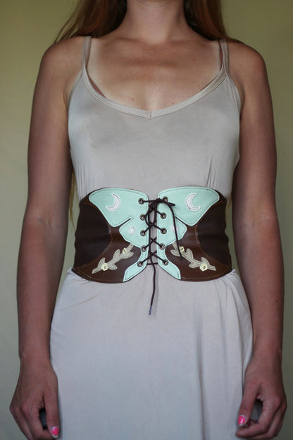 Kyramade vegan leather Luna Moth Belt