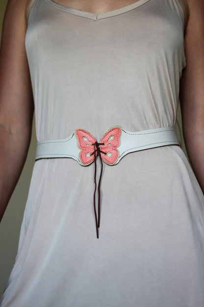 Customizable colors Kyramade vegan leather Mini butterfly belt