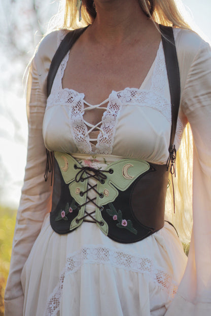 Kyramade vegan leather original luna moth harness