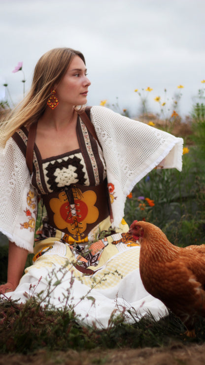 Kyramade vegan leather flower harness